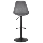 Paris Prix Tabouret De Bar Design "Terano" 123cm Gris