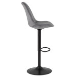 Paris Prix Tabouret De Bar Design "Terano" 123cm Gris