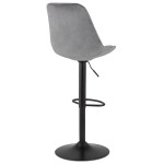 Paris Prix Tabouret De Bar Design "Terano" 123cm Gris