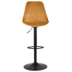 Paris Prix Tabouret De Bar Design "Terano" 123cm Moutarde