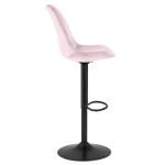 Paris Prix Tabouret De Bar Design "Terano" 123cm Rose