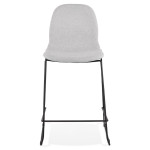 Paris Prix Tabouret De Bar Design Tissu "Molie" 101cm Gris