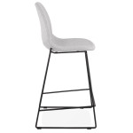 Paris Prix Tabouret De Bar Design Tissu "Molie" 101cm Gris