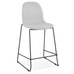 paris prix Tabouret de Bar Design Tissu "Molie" 101cm Gris