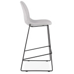Paris Prix Tabouret De Bar Design Tissu "Molie" 111cm Gris