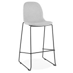 paris prix Tabouret de Bar Design Tissu "Molie" 111cm Gris