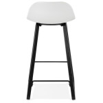 Paris Prix Tabouret De Bar Design "Toki" 87cm Blanc & Noir