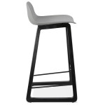Paris Prix Tabouret De Bar Design "Toki" 87cm Gris & Noir