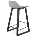 Paris Prix Tabouret De Bar Design "Toki" 87cm Gris & Noir