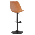 Paris Prix Tabouret De Bar Design "Vanioli" 123cm Marron