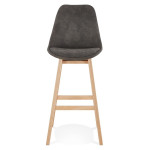 Paris Prix Tabouret De Bar Design "Vars" 113cm Gris & Naturel