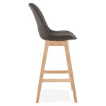 Paris Prix Tabouret De Bar Design "Vars" 113cm Gris & Naturel