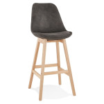 paris prix Tabouret de Bar Design "Vars" 113cm Gris & Naturel