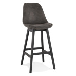 paris prix Tabouret de Bar Design "Vars" 113cm Gris & Noir