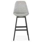 Paris Prix Tabouret De Bar Design "Xenu" 114cm Gris & Noir