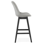 Paris Prix Tabouret De Bar Design "Xenu" 114cm Gris & Noir