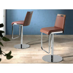 Paris Prix Tabouret De Bar Design "Zano" 84-108cm Naturel