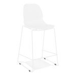 paris prix Tabouret de Bar Empilable "Isiah" 101cm Blanc