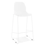 paris prix Tabouret de Bar Empilable "Isiah" 111cm Blanc