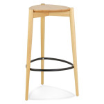 paris prix Tabouret de Bar en Bois "Errol" 75cm Naturel