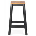 Paris Prix Tabouret De Bar En Bois "Hubert" 65cm Noir