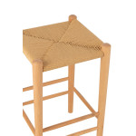 Paris Prix Tabouret De Bar En Bois "Orient" 66cm Naturel