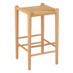 paris prix Tabouret de Bar en Bois "Orient" 66cm Naturel