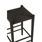 Paris Prix Tabouret De Bar En Bois "Orient" 66cm Noir