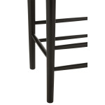 Paris Prix Tabouret De Bar En Bois "Orient" 66cm Noir