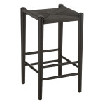 paris prix Tabouret de Bar en Bois "Orient" 66cm Noir