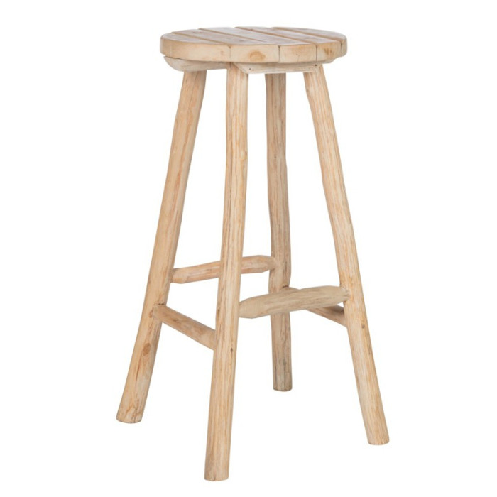 Paris Prix Tabouret De Bar En Bois "Picnic" 80cm Naturel