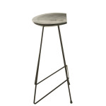 Paris Prix Tabouret De Bar En Bois "Winfred" 70cm Noir