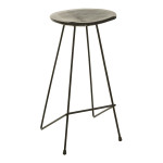 paris prix Tabouret de Bar en Bois "Winfred" 70cm Noir
