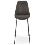 Paris Prix Tabouret De Bar En Microfibre "Hung" 105cm Gris