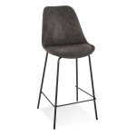 paris prix Tabouret de Bar en Microfibre "Hung" 105cm Gris