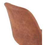 Paris Prix Tabouret De Bar En Microfibre "Hung" 105cm Marron