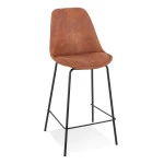 paris prix Tabouret de Bar en Microfibre "Hung" 105cm Marron