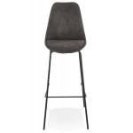 Paris Prix Tabouret De Bar En Microfibre "Hung" 115cm Gris