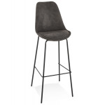 paris prix Tabouret de Bar en Microfibre "Hung" 115cm Gris