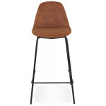 Paris Prix Tabouret De Bar En Microfibre "Kermit" 89cm Marron