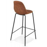 Paris Prix Tabouret De Bar En Microfibre "Kermit" 89cm Marron