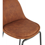Paris Prix Tabouret De Bar En Microfibre "Kermit" 89cm Marron