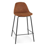 paris prix Tabouret de Bar en Microfibre "Kermit" 89cm Marron