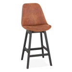 paris prix Tabouret de Bar en Microfibre "Rodger" 103cm Marron