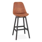 paris prix Tabouret de Bar en Microfibre "Rodger" 113cm Marron