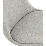 Paris Prix Tabouret De Bar En Tissu "Christopher" 115cm Gris & Noir