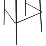 Paris Prix Tabouret De Bar En Tissu "Erich" 105cm Noir