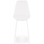 Paris Prix Tabouret De Bar En Tissu "Jeffry" 105cm Blanc