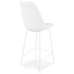 Paris Prix Tabouret De Bar En Tissu "Jeffry" 105cm Blanc