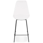 Paris Prix Tabouret De Bar En Tissu "Jeffry" 105cm Blanc & Noir